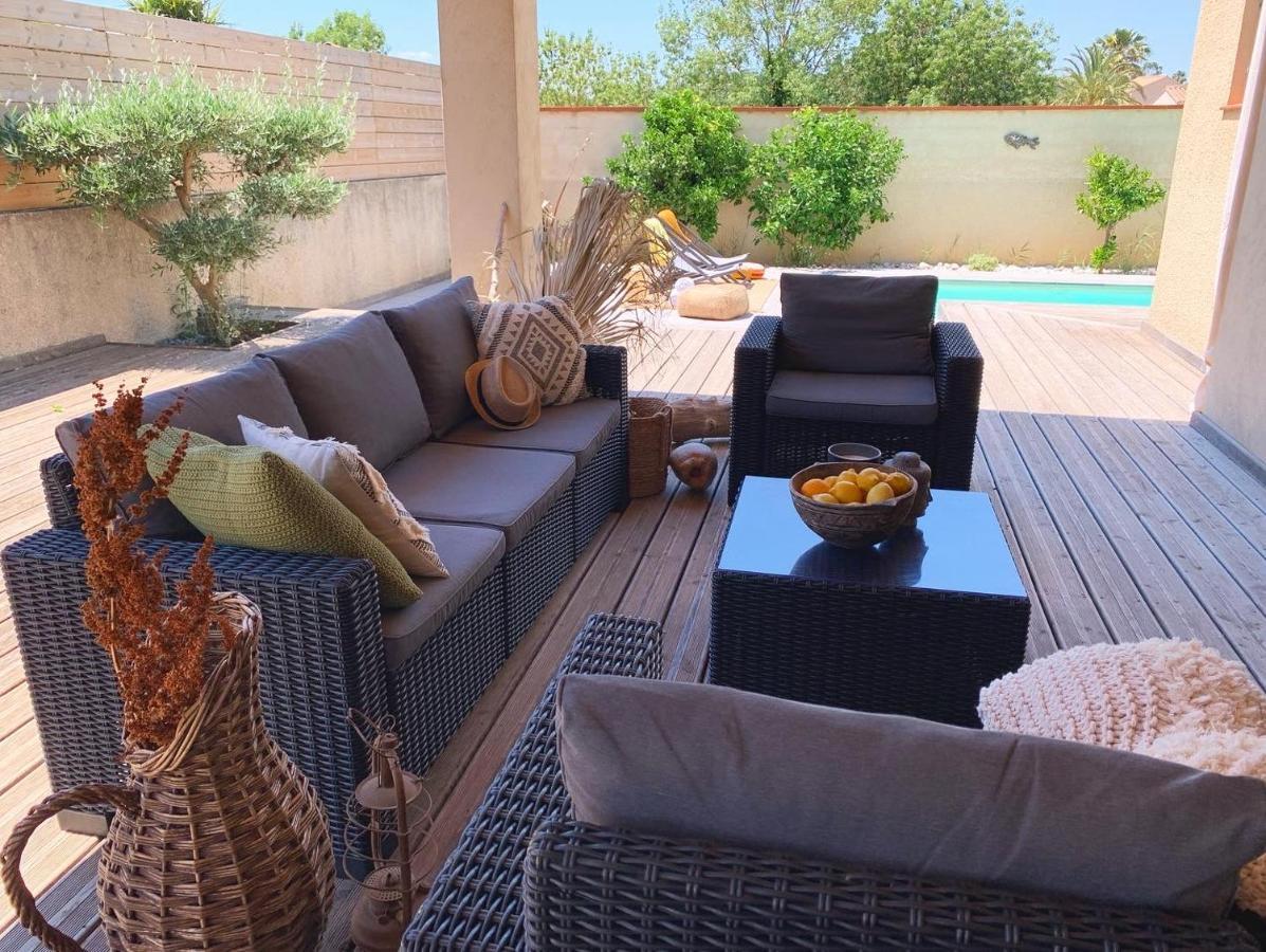 Le Petit Bali Spacieuse Villa Pour 8 Avec Piscine Saint-Cyprien Kültér fotó